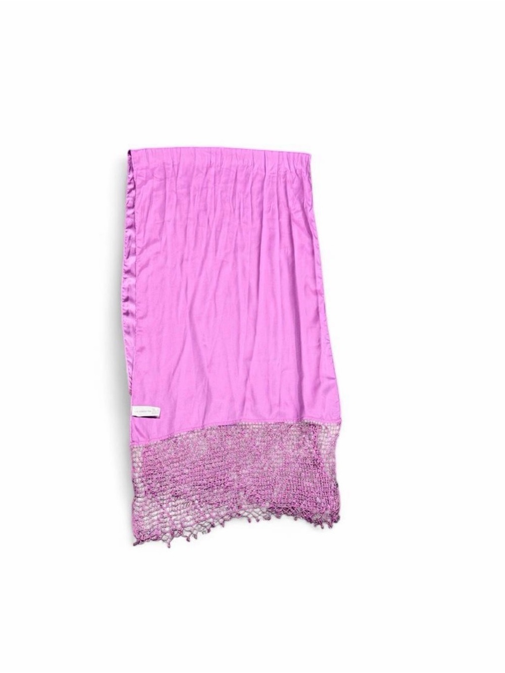 Liz Claiborne Pink Knit Trim Scarf Wrap